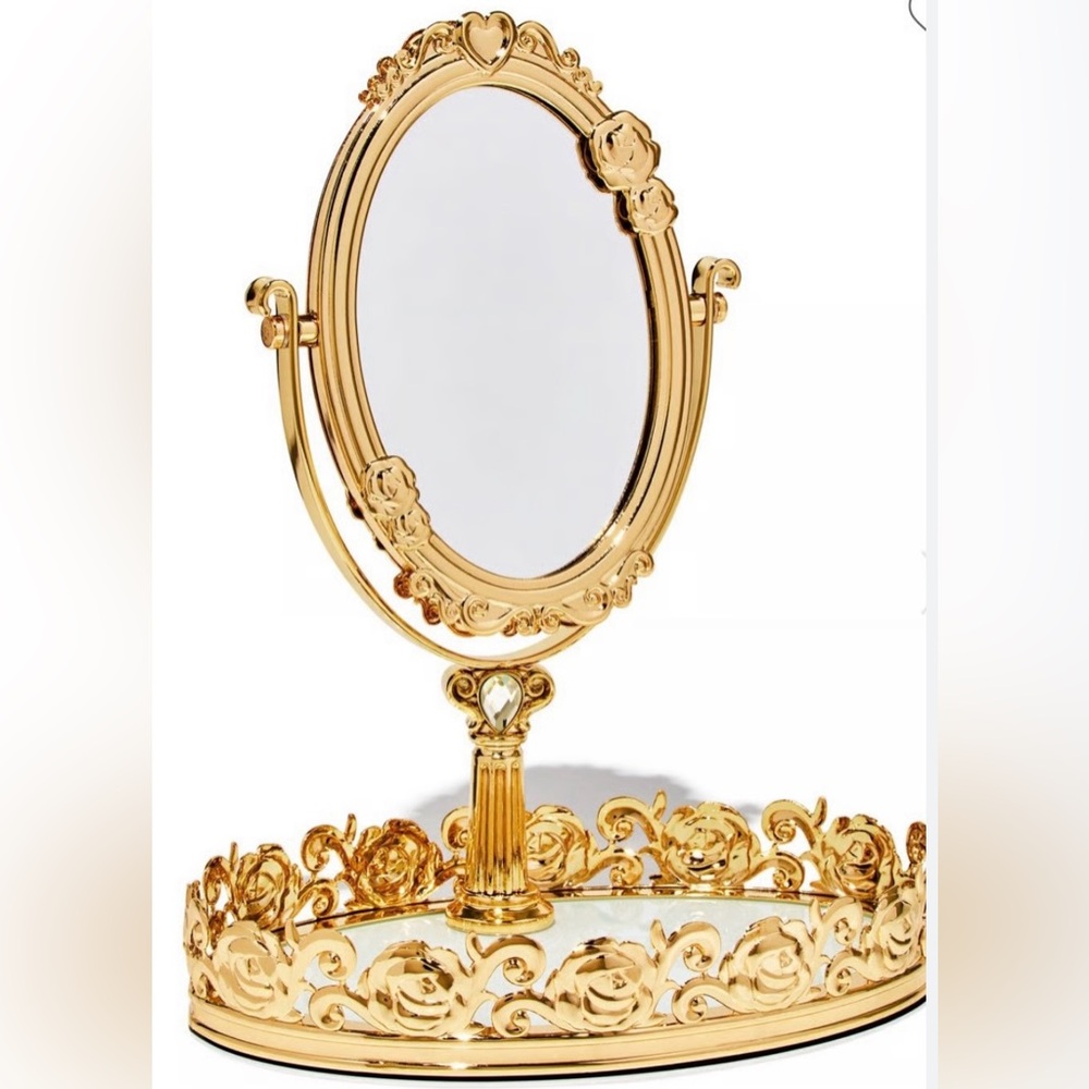 New Bath & Body Works Disney Princess Belle Mirror Body Care Tray